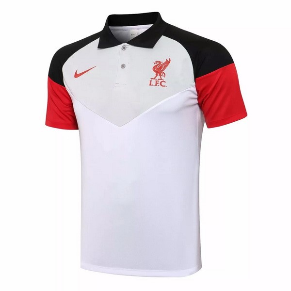 Polo Liverpool 2021 2022 Gris Blanco